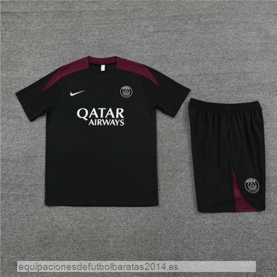 Nuevo Entrenamiento Conjunto Completo Paris Saint Germain 23/24 Negro Rojo Baratas